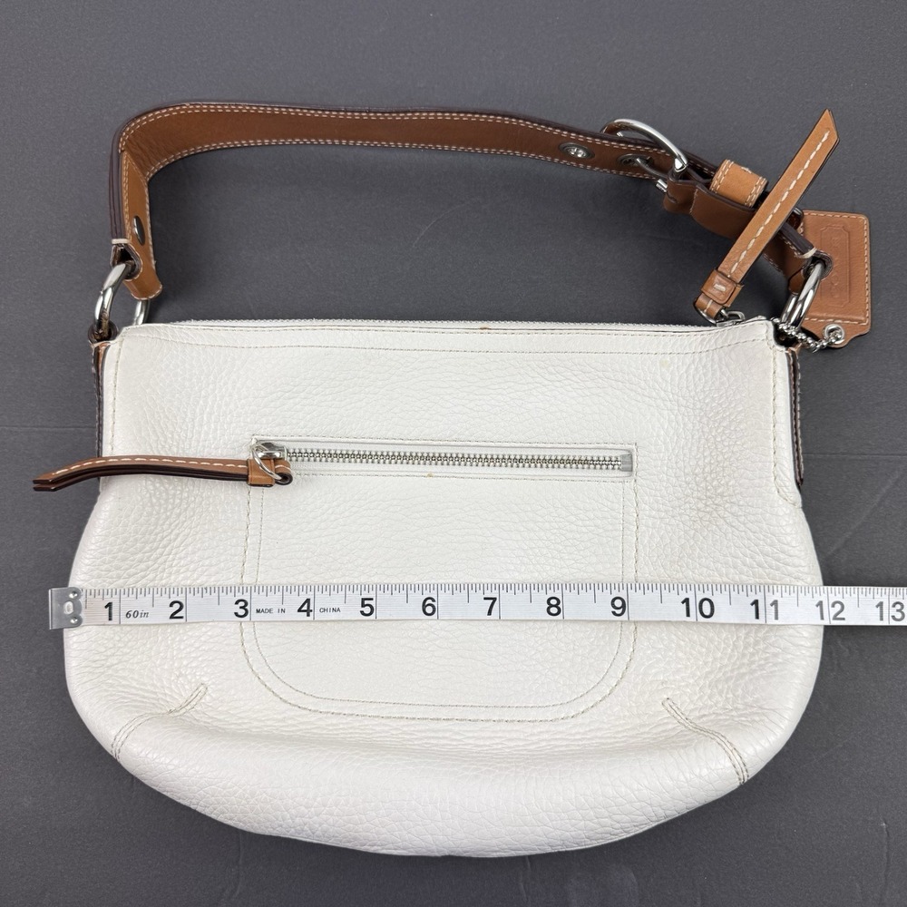Coach Soho Handbag F13106 Ivory Leather Y2K Shoulder Bag With Hangtag - Picture 14 of 15
